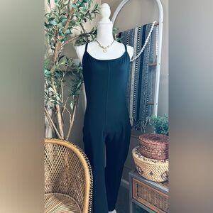 Aerie Offline The Hugger Black Jumpsuit